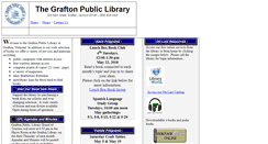 Desktop Screenshot of graftonpubliclibrary.org