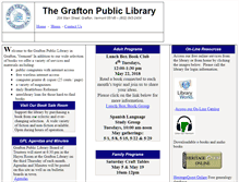 Tablet Screenshot of graftonpubliclibrary.org